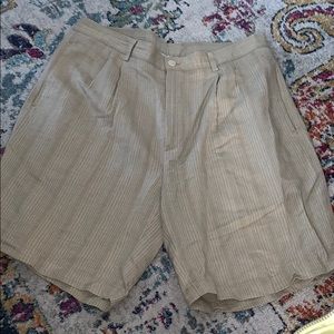 Joseph Abboud Vintage Pleated Linen Short Size 34